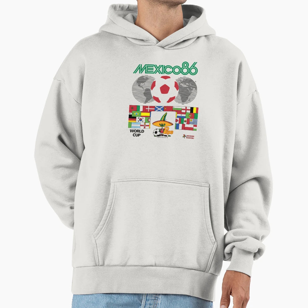 Mexico 86 World Cup Logo Hoodie - Casual Everyday Wear Unisex - T-Shirt, Sweatshirt, Hoodie