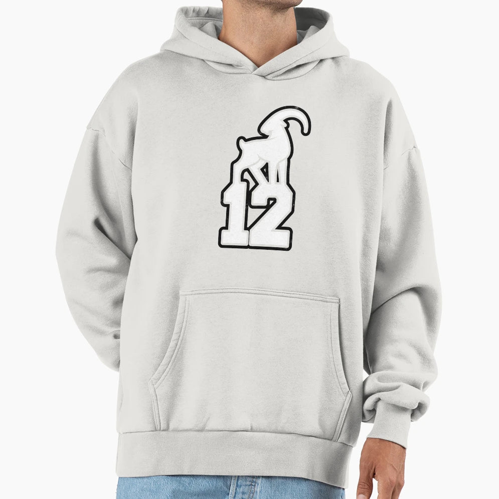 Goat 12 Tampa Bay Brady Hoodie - Minimalist Print Men Women - T-Shirt, Sweatshirt, Hoodie