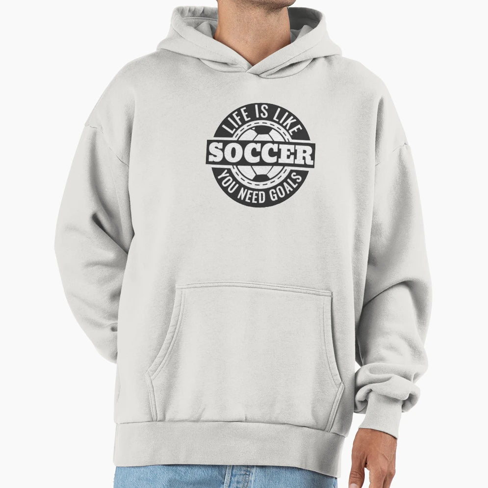 Soccer Goals Hoodie - Custom Art Print Men Women - T-Shirt, Sweatshirt, Hoodie