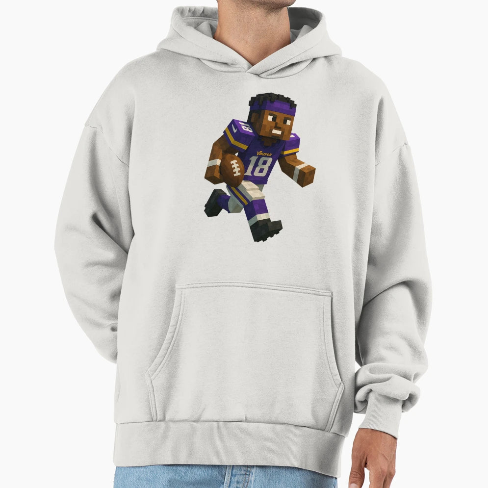 Blocky Jefferson Hoodie - Novelty Apparel Men Women - T-Shirt, Sweatshirt, Hoodie