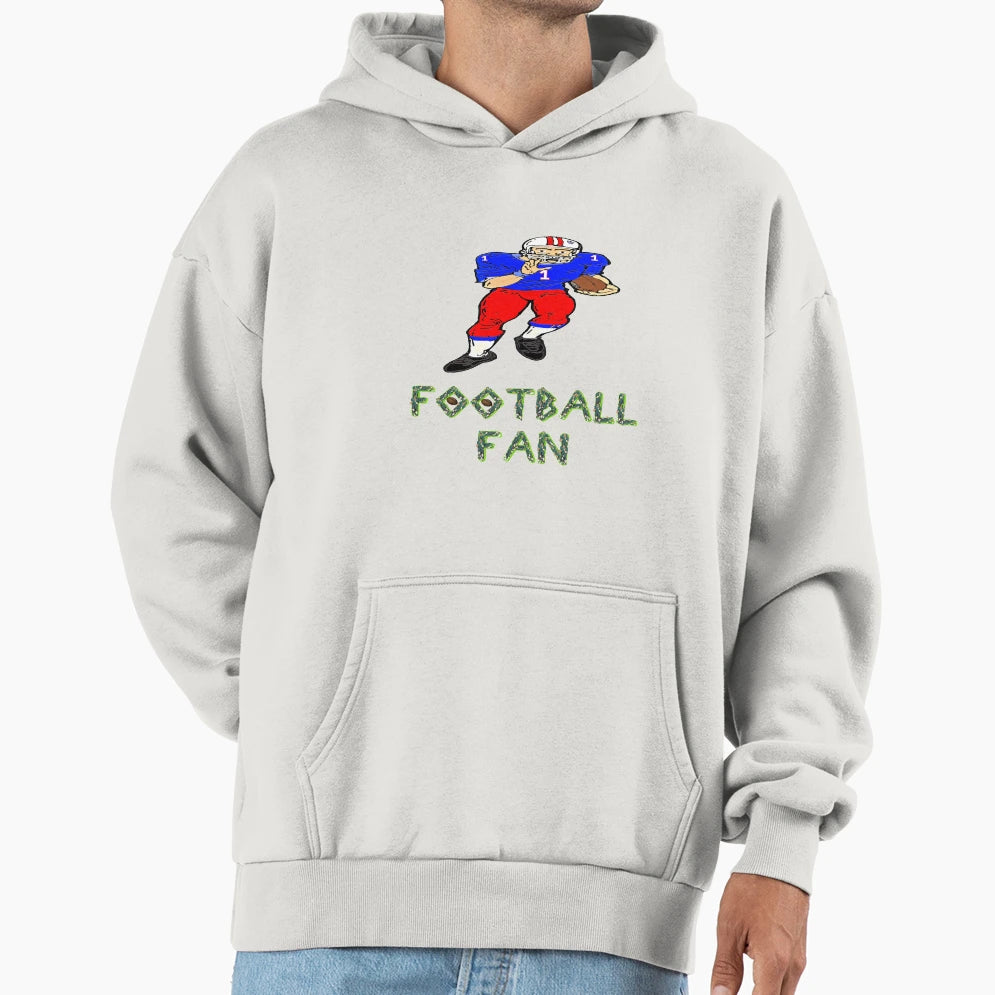 Football Fan Hoodie - Fun Novelty Design for Adults - T-Shirt, Sweatshirt, Hoodie