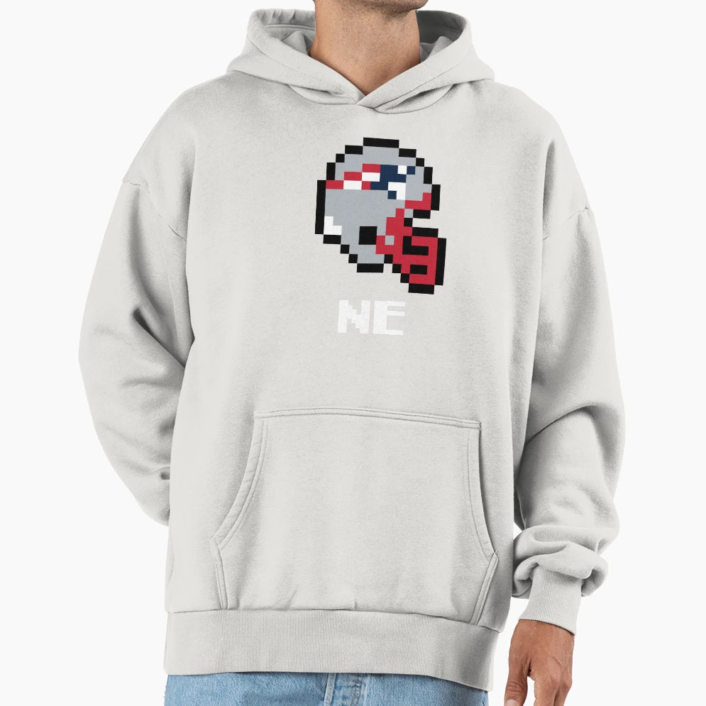 New England Tecmo Super Bowl Football Hoodie - Custom Art Print for Adults - T-Shirt, Sweatshirt, Hoodie