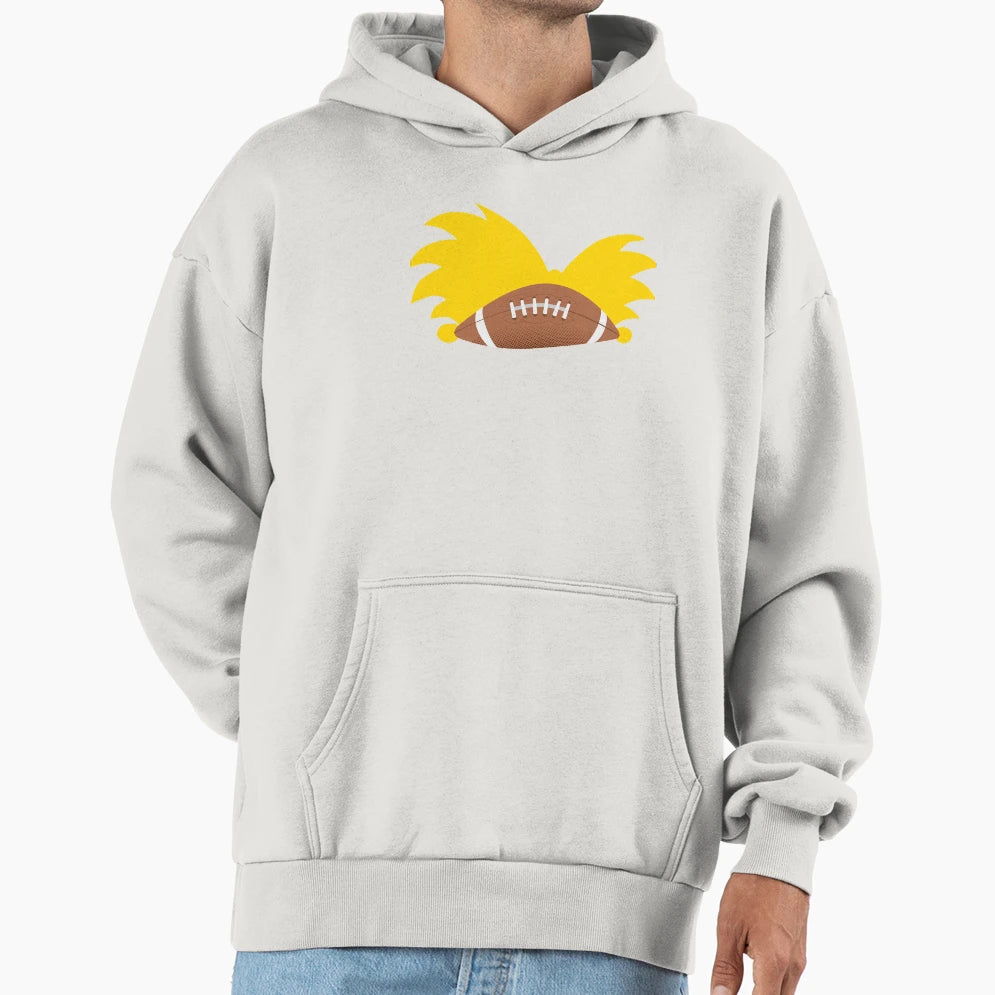 Football Head Hoodie - Custom Art Print Men Women - T-Shirt, Sweatshirt, Hoodie