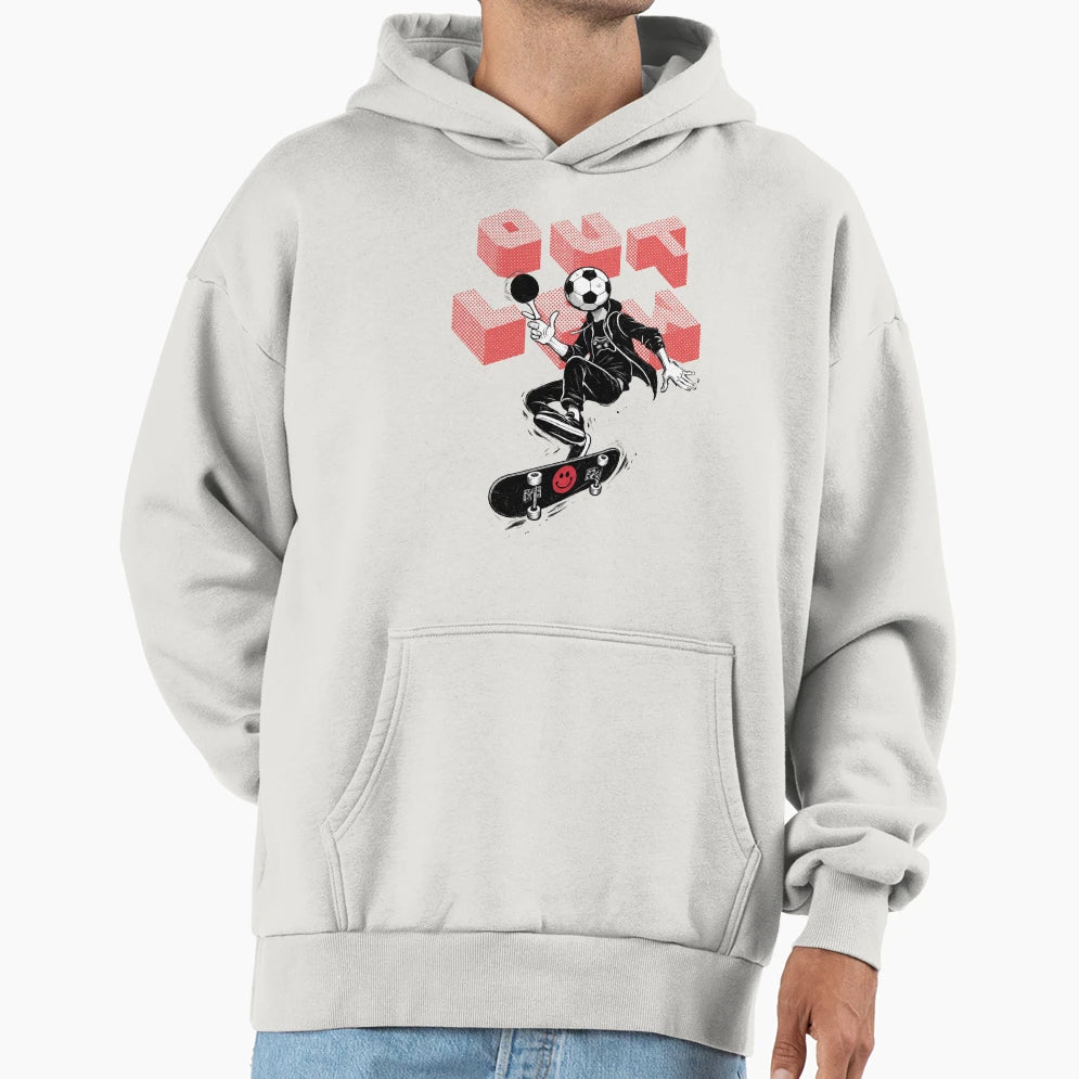 Street Football Skater Urban Hoodie - Custom Art Print for Adults - T-Shirt, Sweatshirt, Hoodie