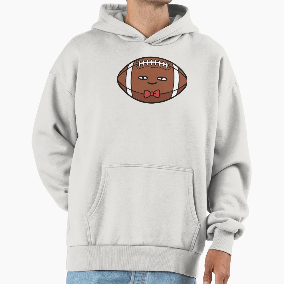 Football Bow Tie Sports Hoodie - Trendy Graphic Men Women - T-Shirt, Sweatshirt, Hoodie