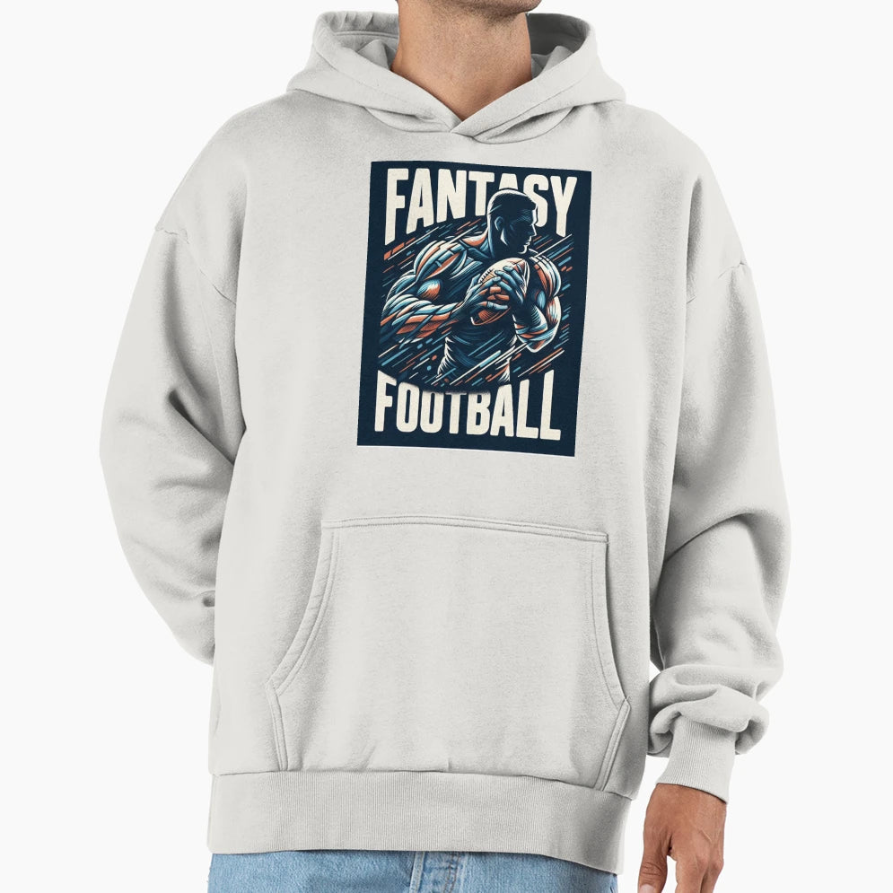 Fantasy Football Player Hoodie - Graphic Print for Adults - T-Shirt, Sweatshirt, Hoodie