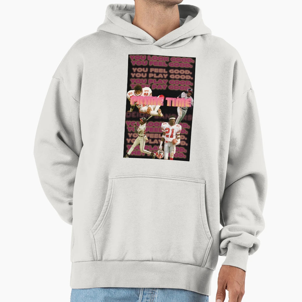 Prime Time Deion Sanders Hoodie - Graphic Print Unisex - T-Shirt, Sweatshirt, Hoodie