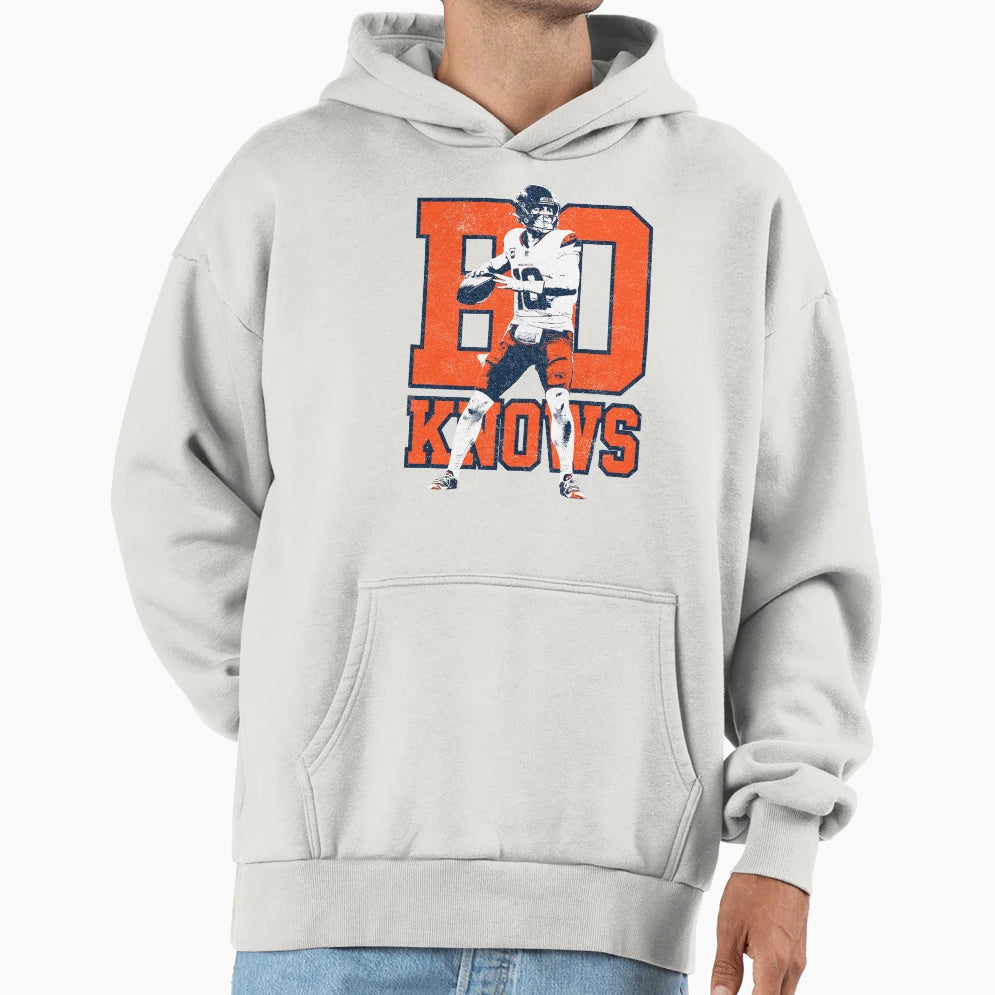 Bo Knows Bo Nix Variant Hoodie - Unique Graphic Men Women - T-Shirt, Sweatshirt, Hoodie