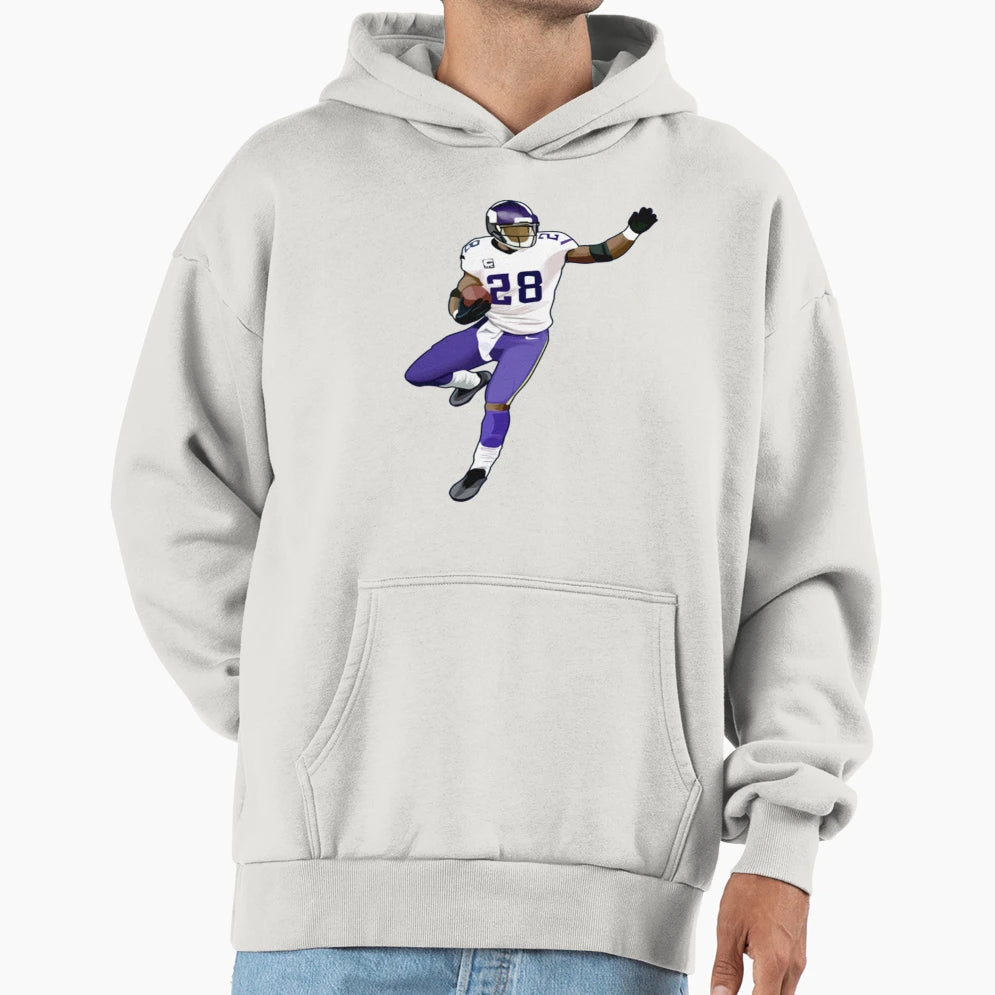 Adrian Peterson Jump Hoodie - Novelty Apparel for Adults - T-Shirt, Sweatshirt, Hoodie