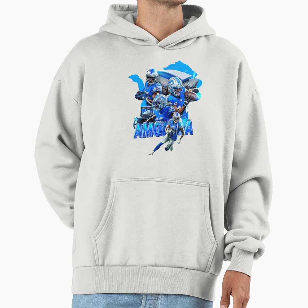 Amon Ra St Brown Lions Hoodie - Trendy Graphic Unisex - T-Shirt, Sweatshirt, Hoodie