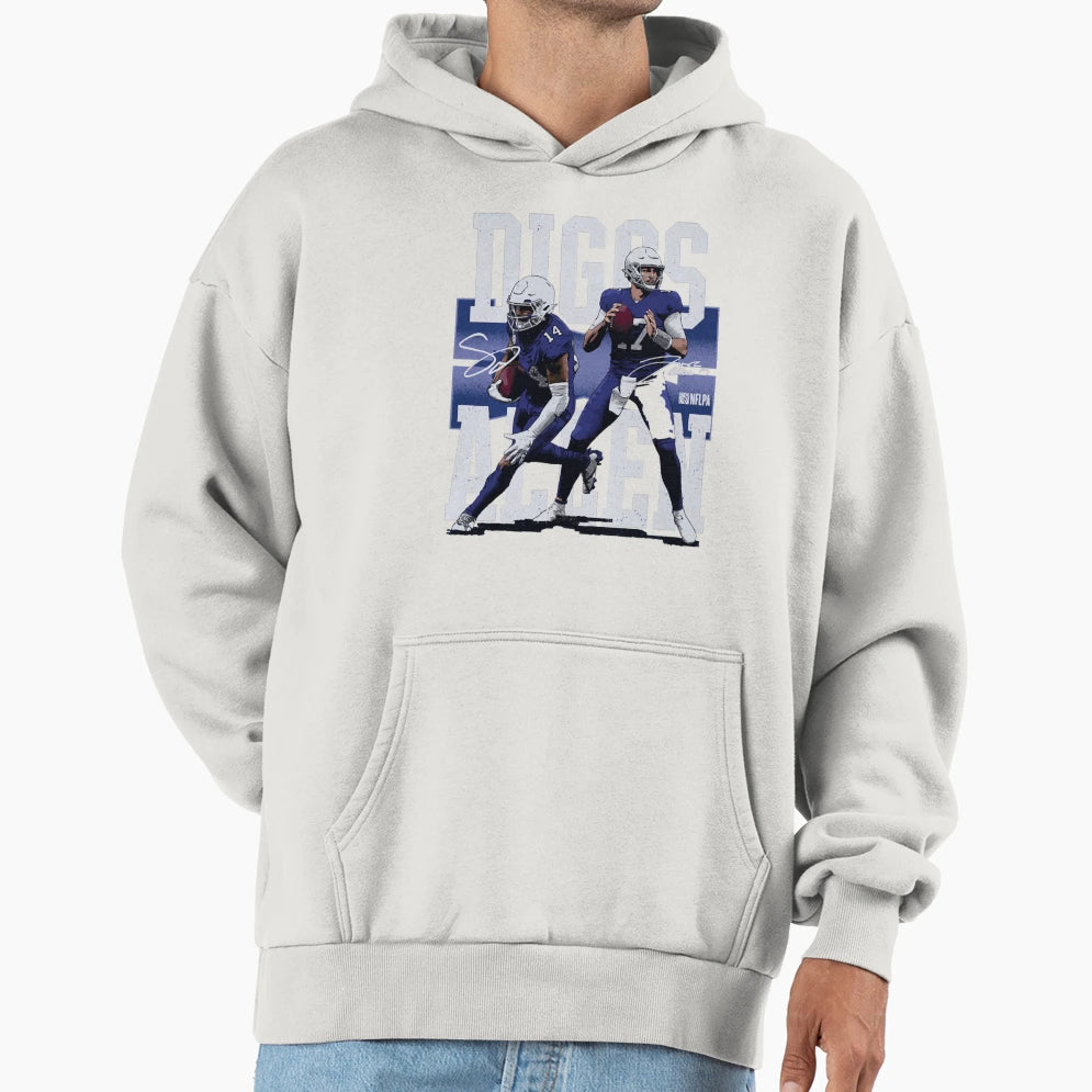 14 Player Quarterback Sports Hoodie - Streetwear Style for Adults - T-Shirt, Sweatshirt, Hoodie