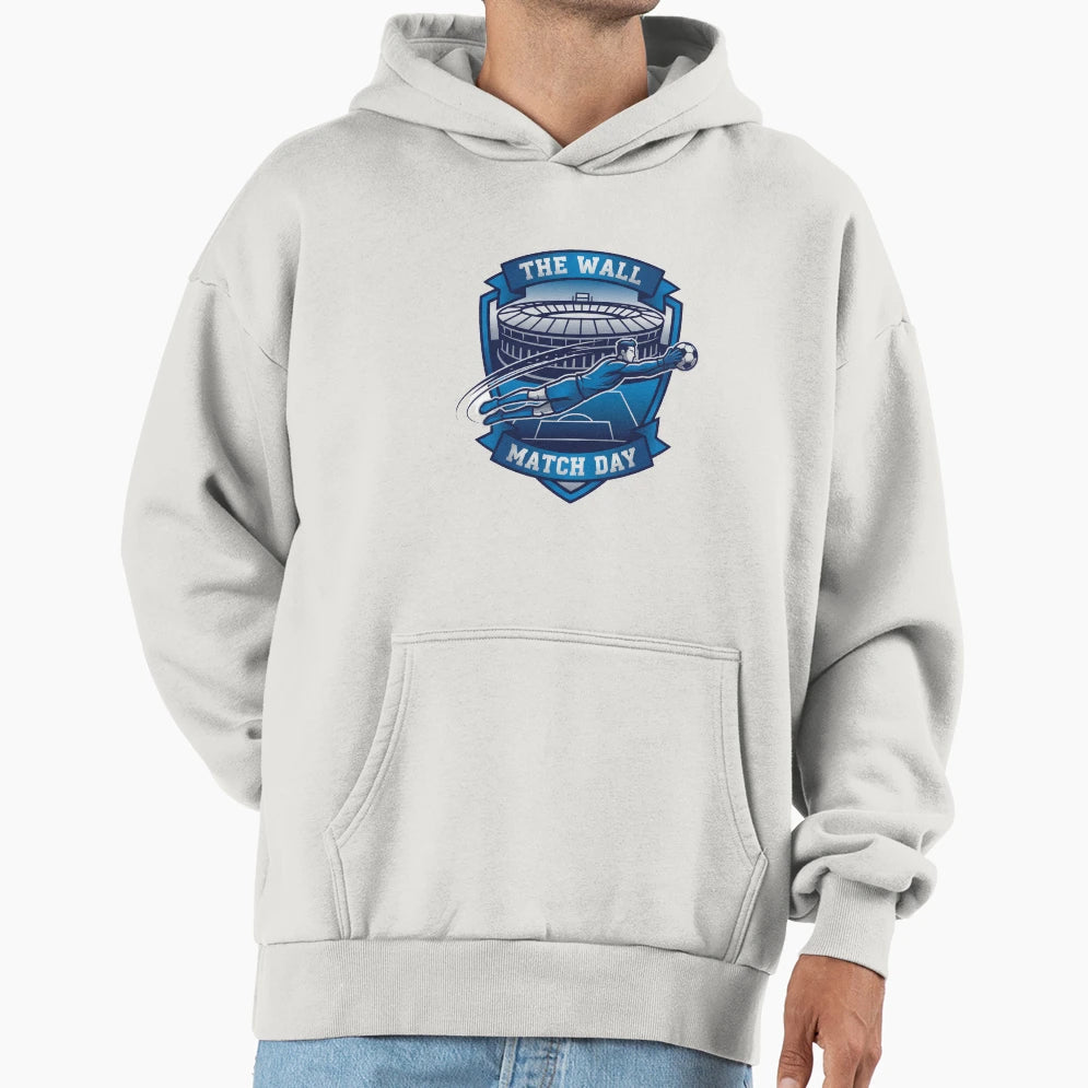 Wall Goalkeeper Soccer Mascot Hoodie - Casual Everyday Wear Men Women - T-Shirt, Sweatshirt, Hoodie