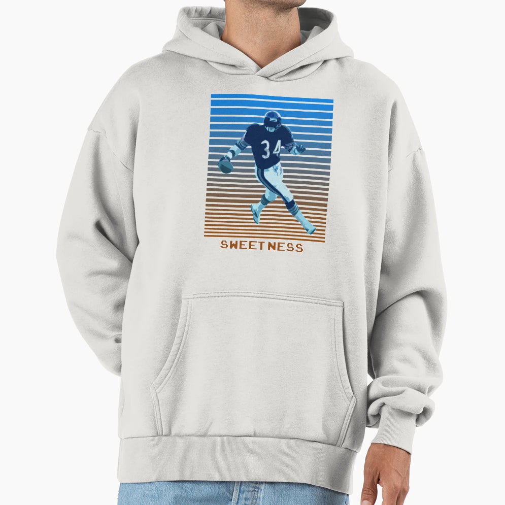 Walter Payton Sweetness Hoodie - Custom Art Print for Adults - T-Shirt, Sweatshirt, Hoodie