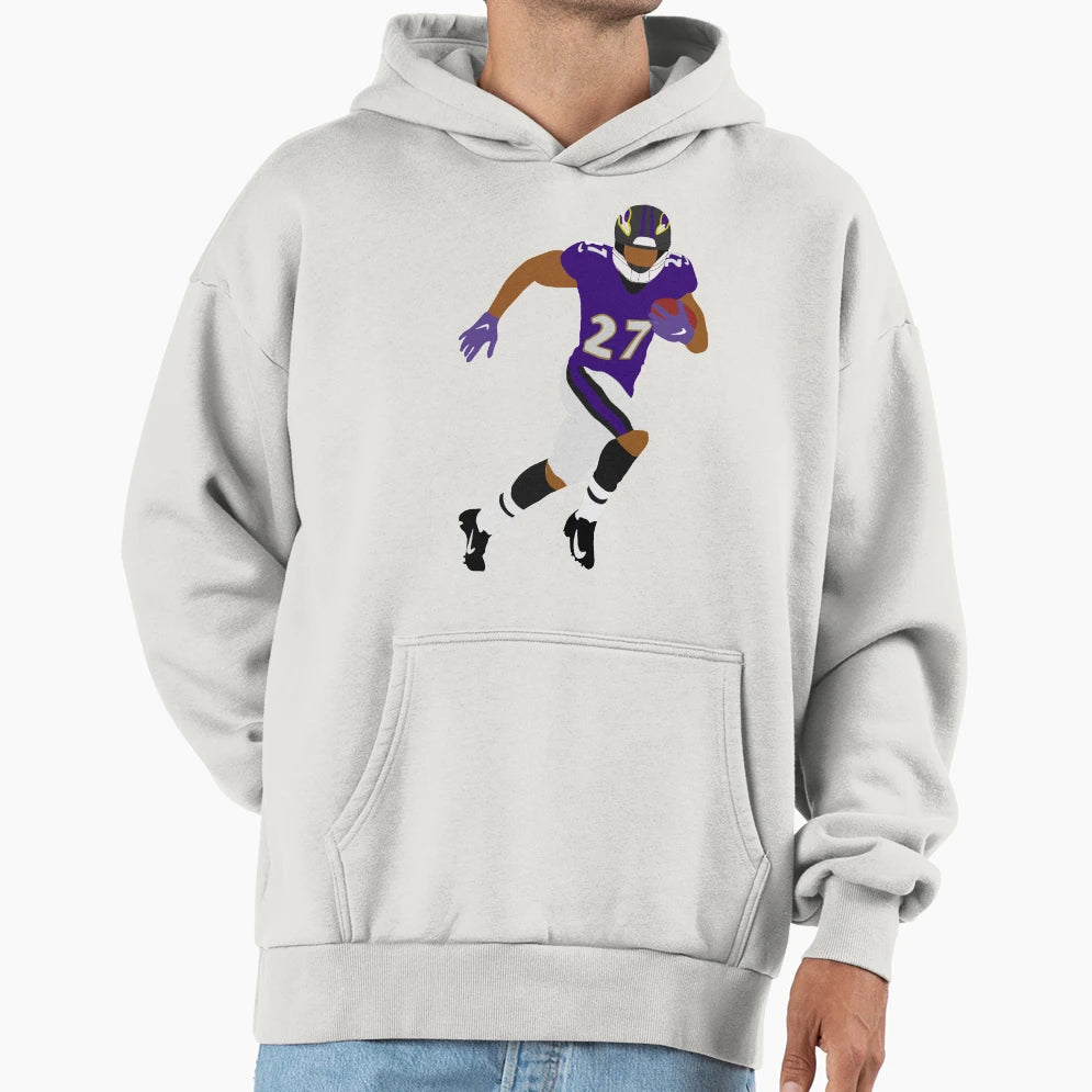 Jk Dobbins Hoodie - Aesthetic Graphic for Adults - T-Shirt, Sweatshirt, Hoodie