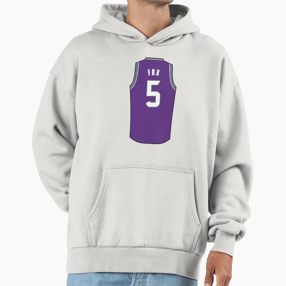 De Aaron Fox Jersey Hoodie - Trendy Graphic Unisex - T-Shirt, Sweatshirt, Hoodie