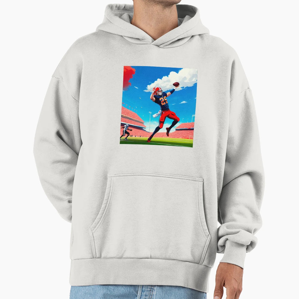 Gridiron Guardian American Football Hoodie - Custom Art Print Men Women - T-Shirt, Sweatshirt, Hoodie