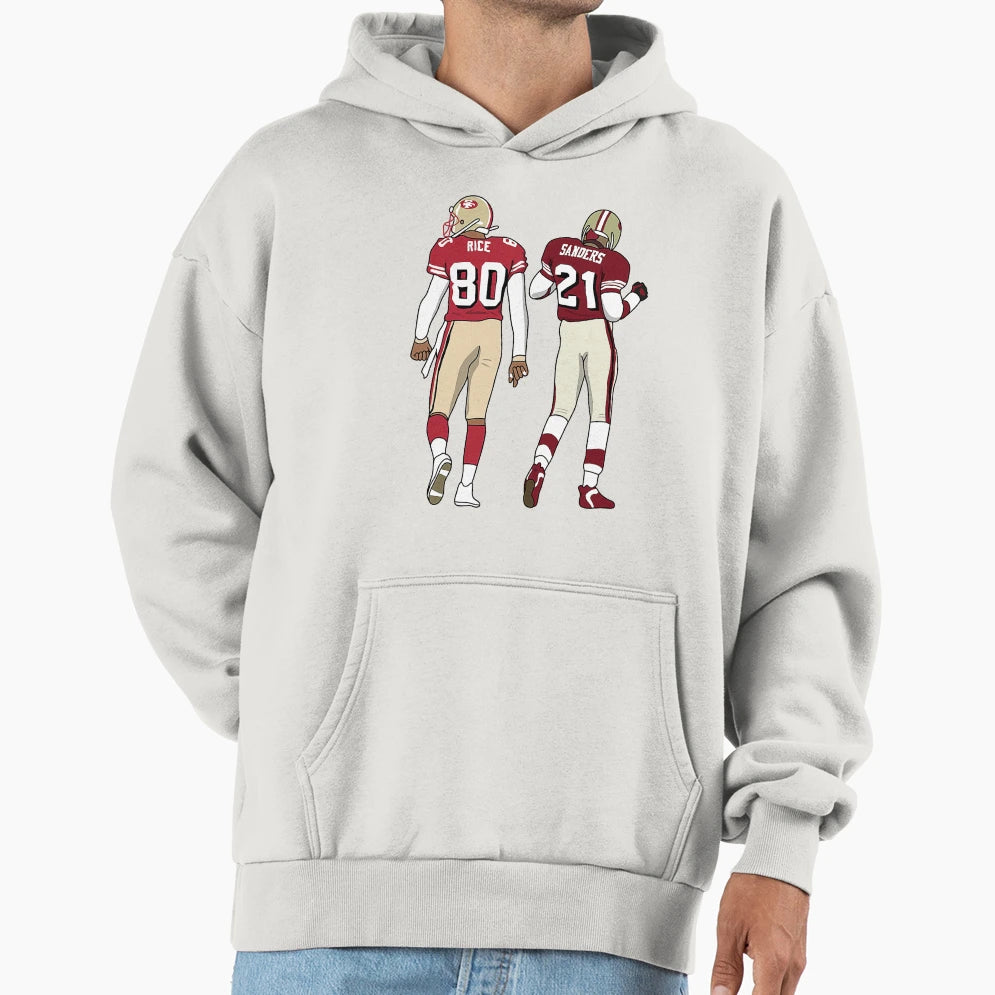 Deion Sanders Jerry Rice Hoodie - Casual Everyday Wear for Adults - T-Shirt, Sweatshirt, Hoodie