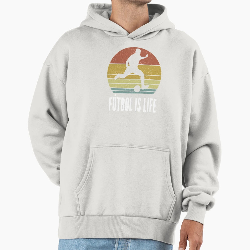 Futbol Is Life Soccer Lover Football Fan Hoodie - Graphic Print Unisex - T-Shirt, Sweatshirt, Hoodie
