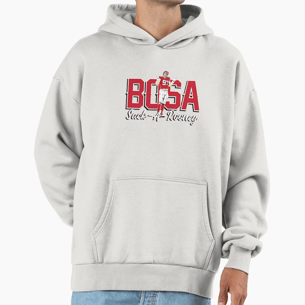 Defensive End Touchdown Player 97 Hoodie - Graphic Print for Adults - T-Shirt, Sweatshirt, Hoodie