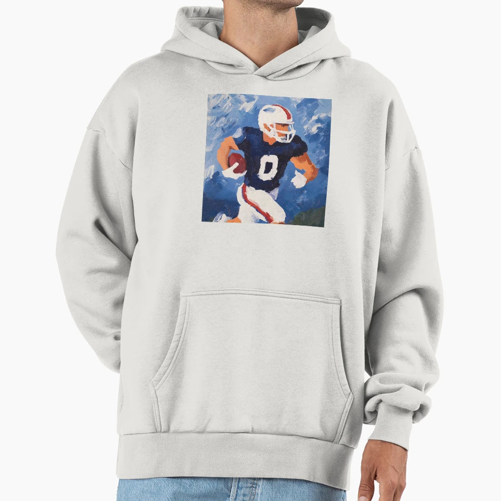 American Football Player Post Hoodie - Minimalist Print Unisex - T-Shirt, Sweatshirt, Hoodie