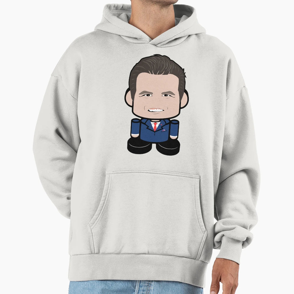 Gaettrz Politicobot Toy Robot Hoodie - Novelty Apparel Men Women - T-Shirt, Sweatshirt, Hoodie