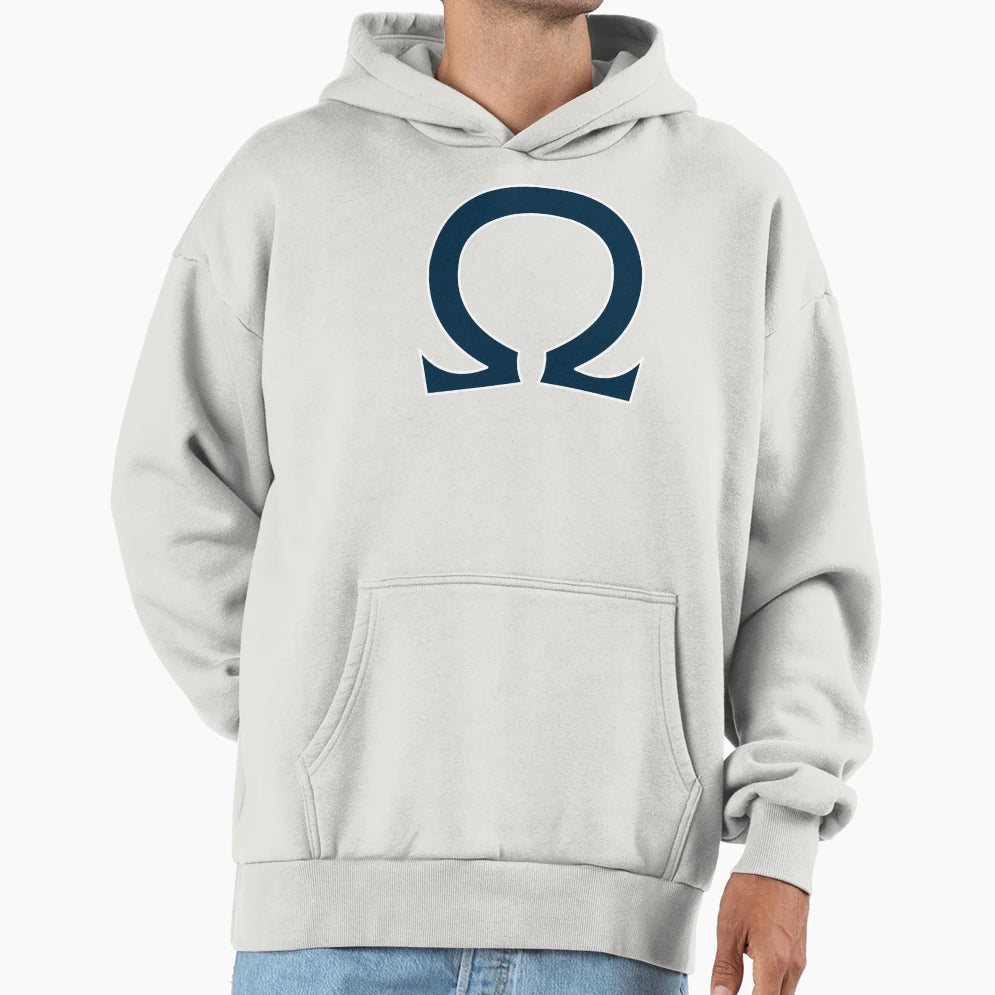 Omega Symbol Hoodie - Minimalist Print Unisex - T-Shirt, Sweatshirt, Hoodie
