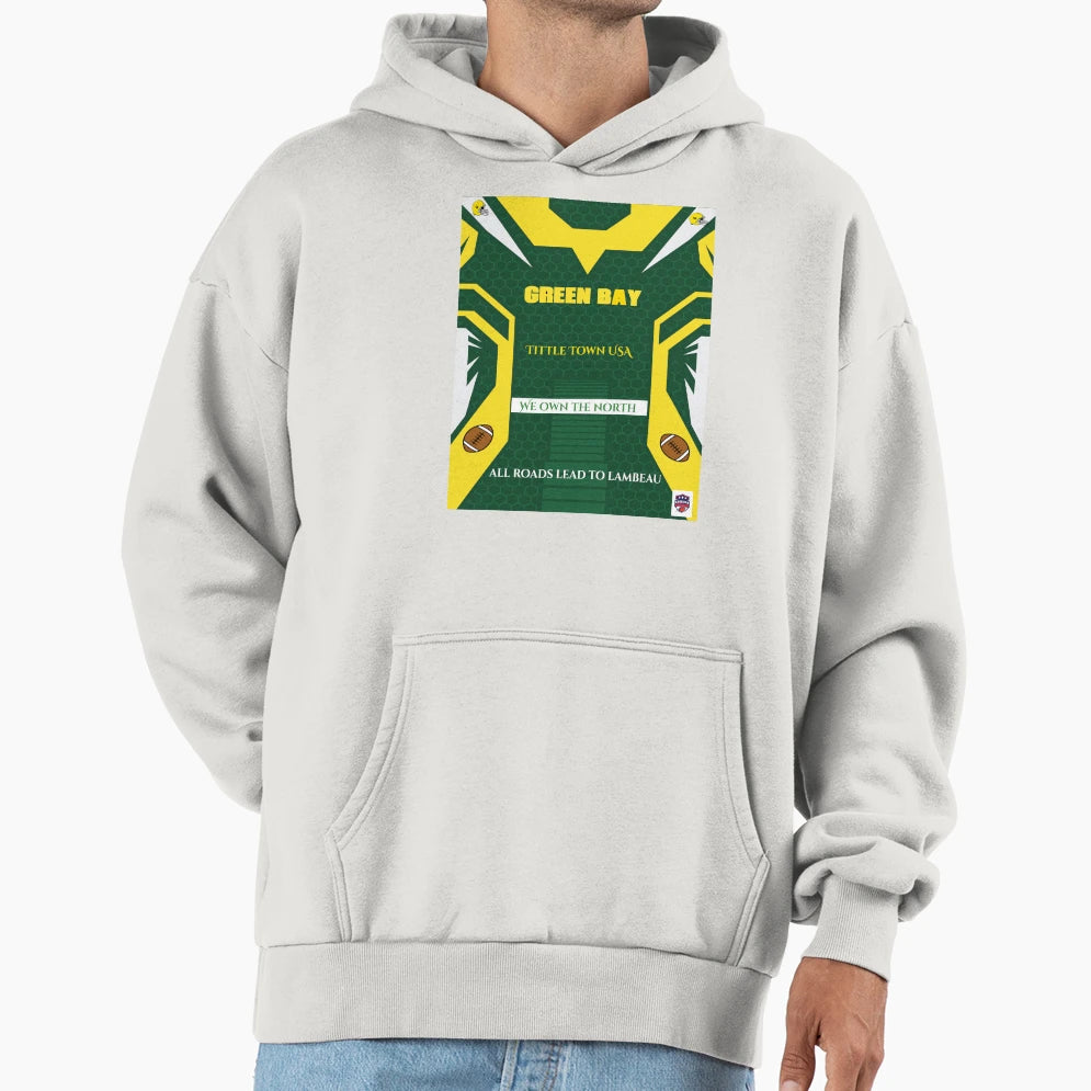 Green Bay Team Hoodie - Fun Novelty Design Unisex - T-Shirt, Sweatshirt, Hoodie