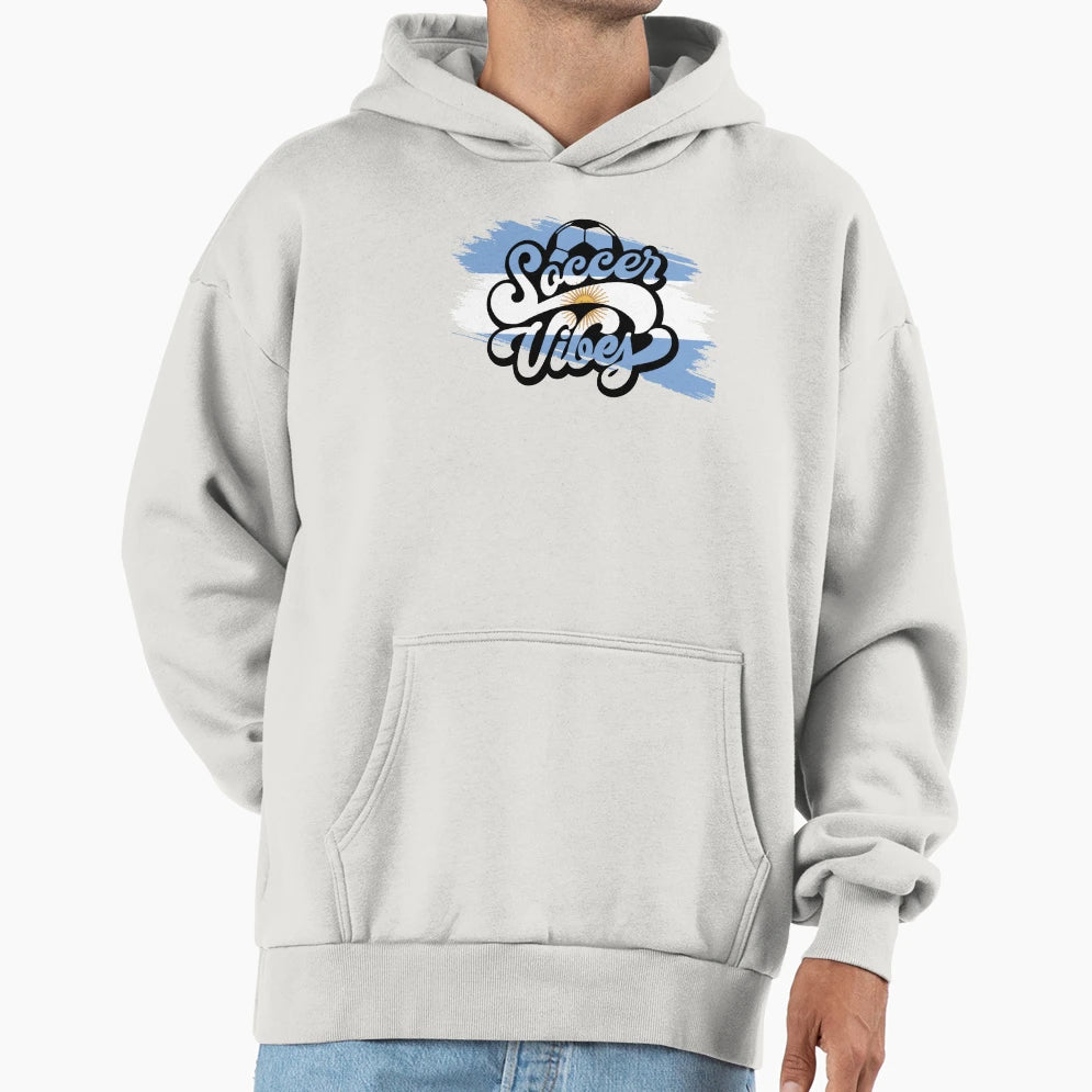 Soccer Vibes Argentina Hoodie - Minimalist Print Unisex - T-Shirt, Sweatshirt, Hoodie