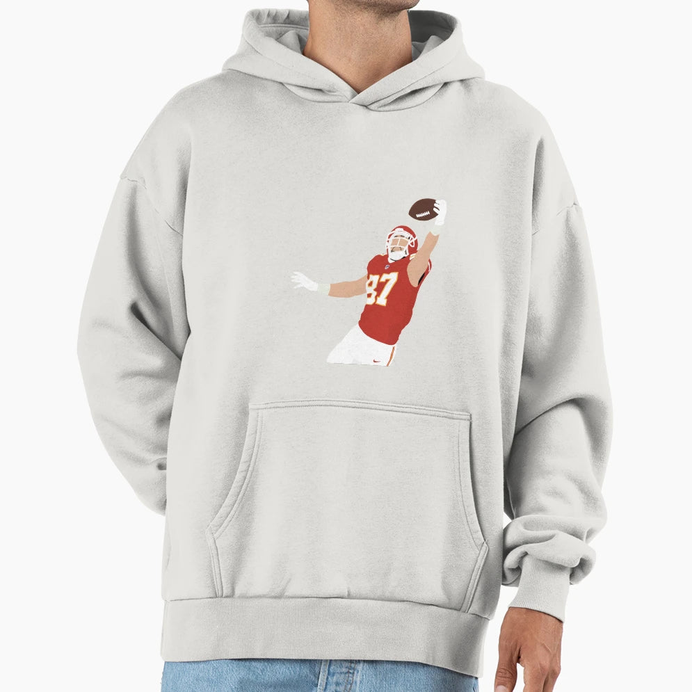 TK Football Illustration Hoodie - Streetwear Style Unisex - T-Shirt, Sweatshirt, Hoodie