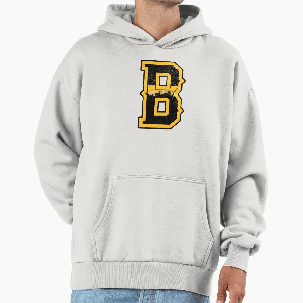 Fan Boston Skyline Sports Hockey Hoodie - Aesthetic Graphic Unisex - T-Shirt, Sweatshirt, Hoodie