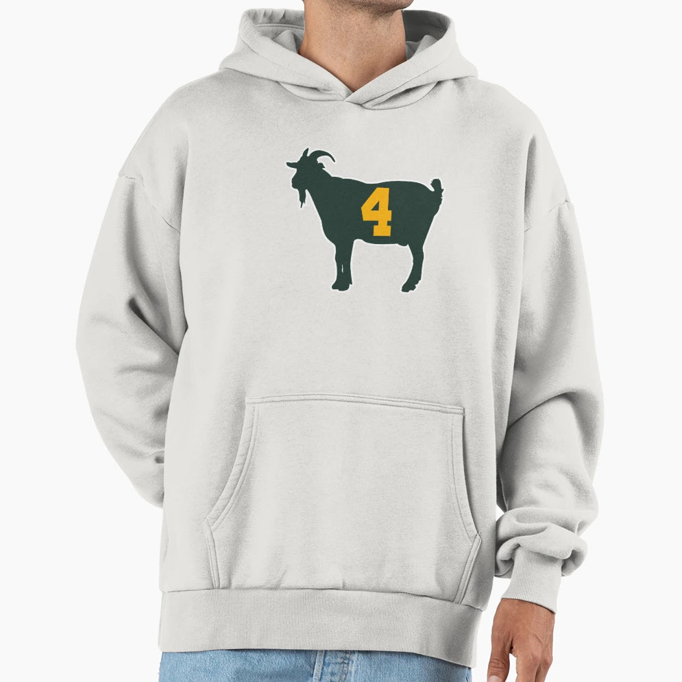 Goat Brett Favre Hoodie - Fun Novelty Design Unisex - T-Shirt, Sweatshirt, Hoodie