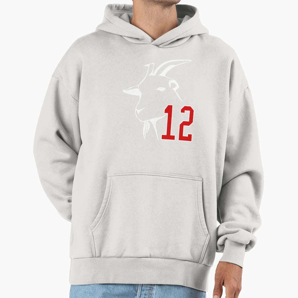 Goat Number 12 Hoodie - Minimalist Print Men Women - T-Shirt, Sweatshirt, Hoodie