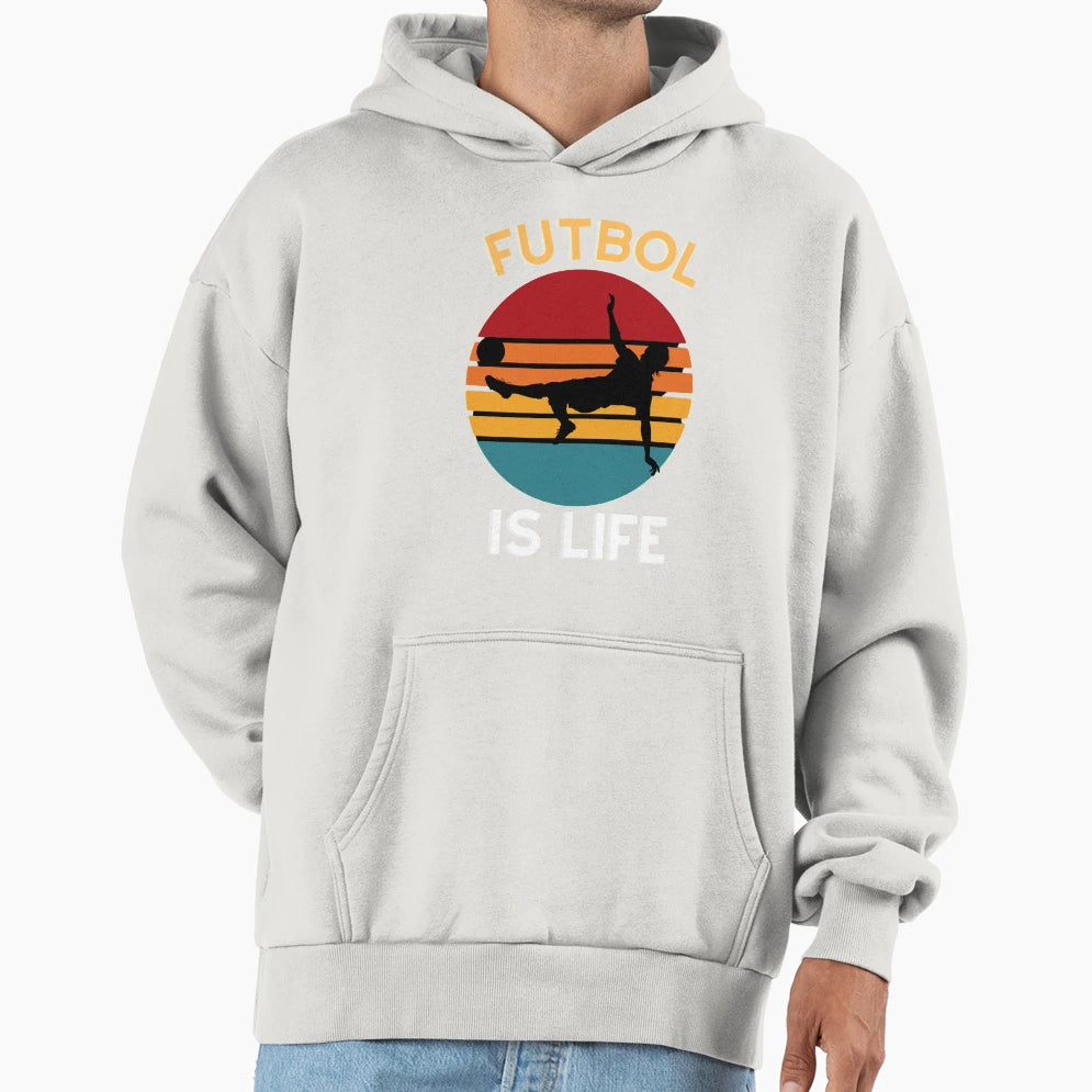 Awesome First Day Make Smile Futbol Is Life Hoodie - Unique Graphic Unisex - T-Shirt, Sweatshirt, Hoodie