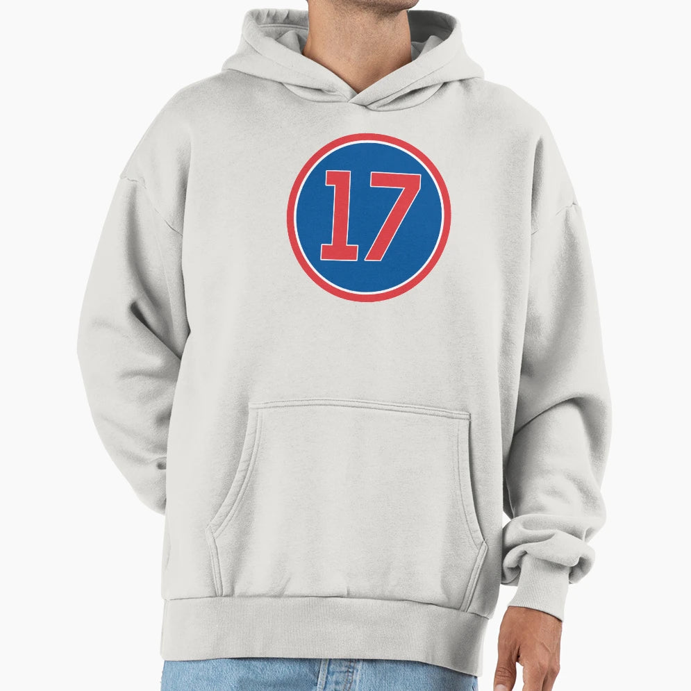 Kris Bryant 17 Jersey Number Hoodie - Minimalist Print for Adults - T-Shirt, Sweatshirt, Hoodie
