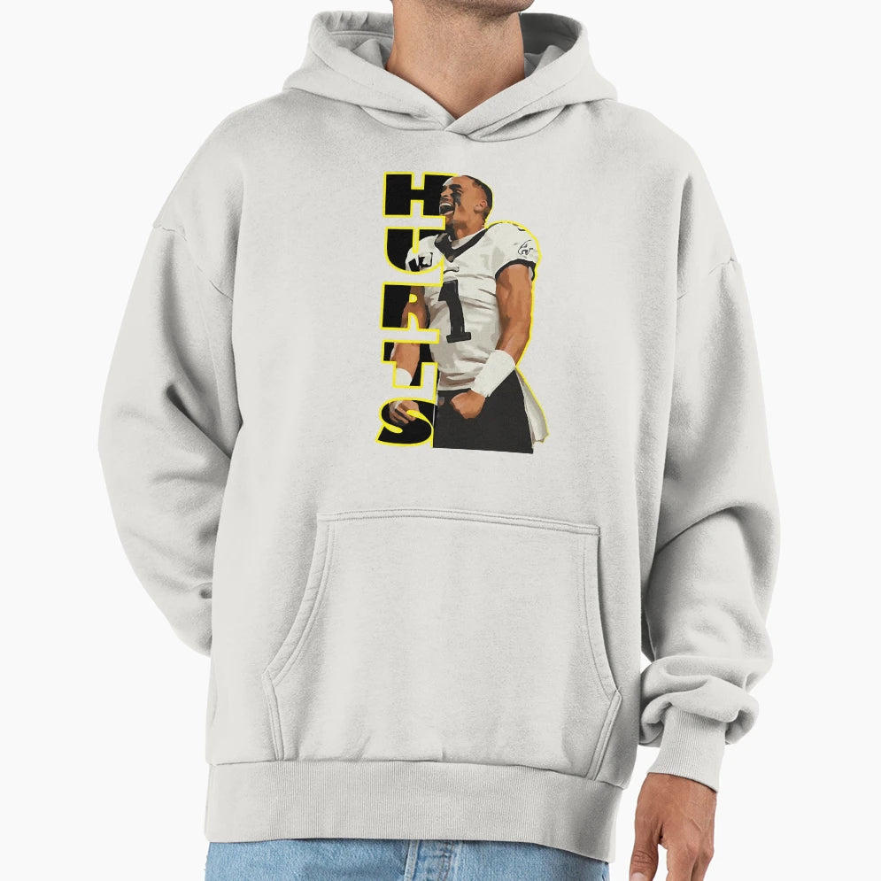 American Football 1 Quarterback Hoodie - Graphic Print for Adults - T-Shirt, Sweatshirt, Hoodie