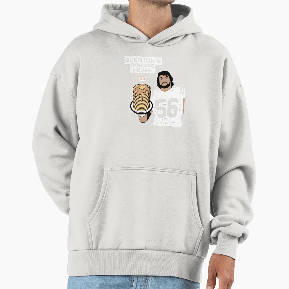 Quenton Nelson Pancake House Hoodie - Fun Novelty Design Unisex - T-Shirt, Sweatshirt, Hoodie