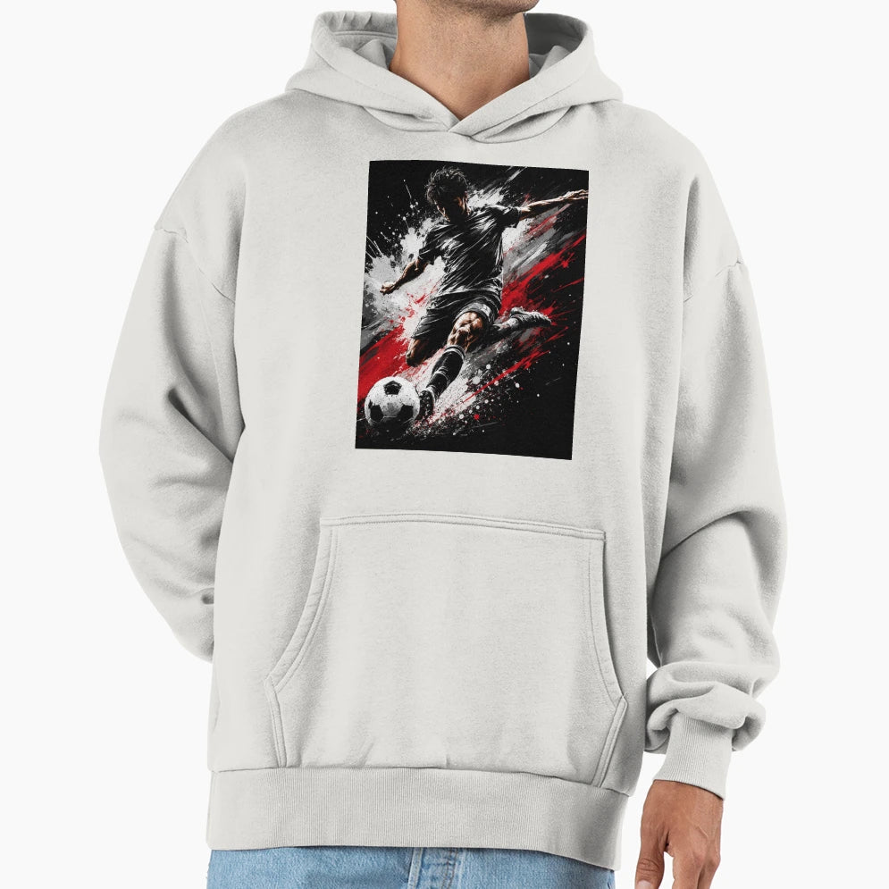 Football Player Hoodie - Unique Graphic for Adults - T-Shirt, Sweatshirt, Hoodie