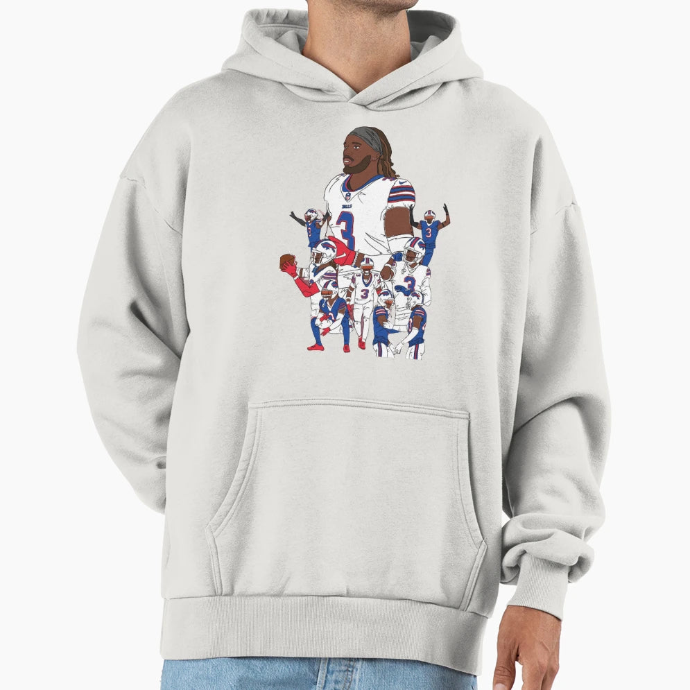 Pray Damar Hamlin Hoodie - Unique Graphic for Adults - T-Shirt, Sweatshirt, Hoodie