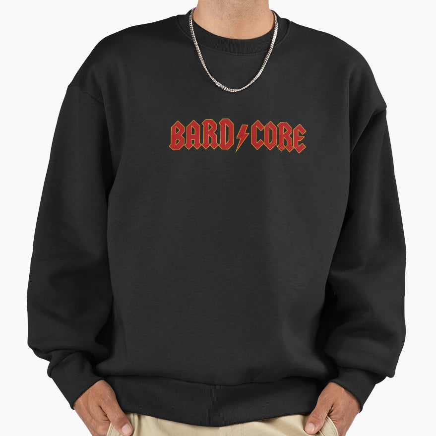 Bard Core Medieval Metal Logo Sweatshirt - Novelty Apparel for Adults - T-Shirt, Sweatshirt, Hoodie