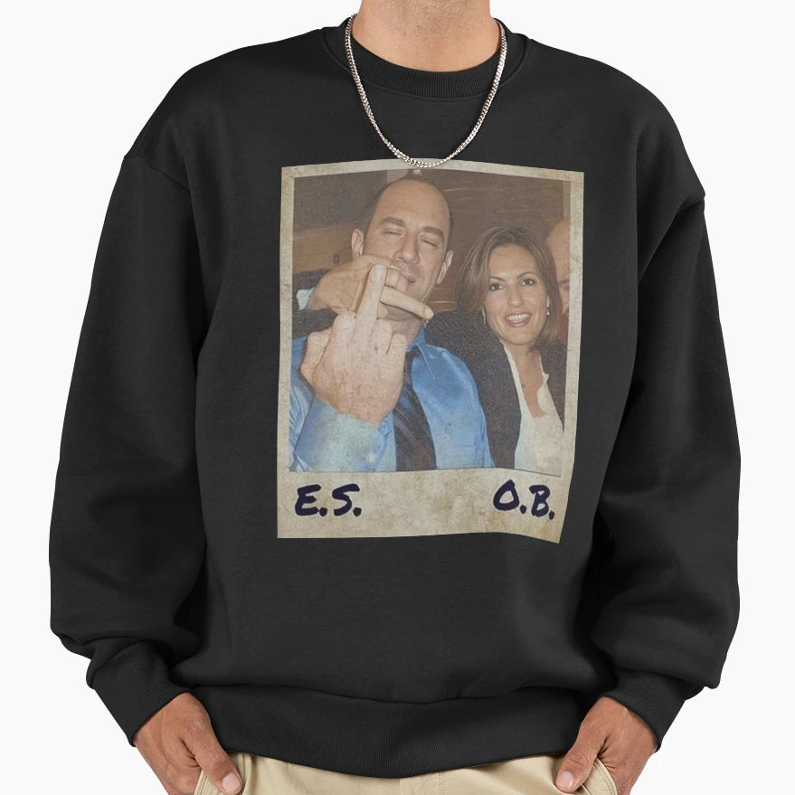 Elliot Stabler And Olivia Benson Sweatshirt - Trendy Graphic Men Women - T-Shirt, Sweatshirt, Hoodie