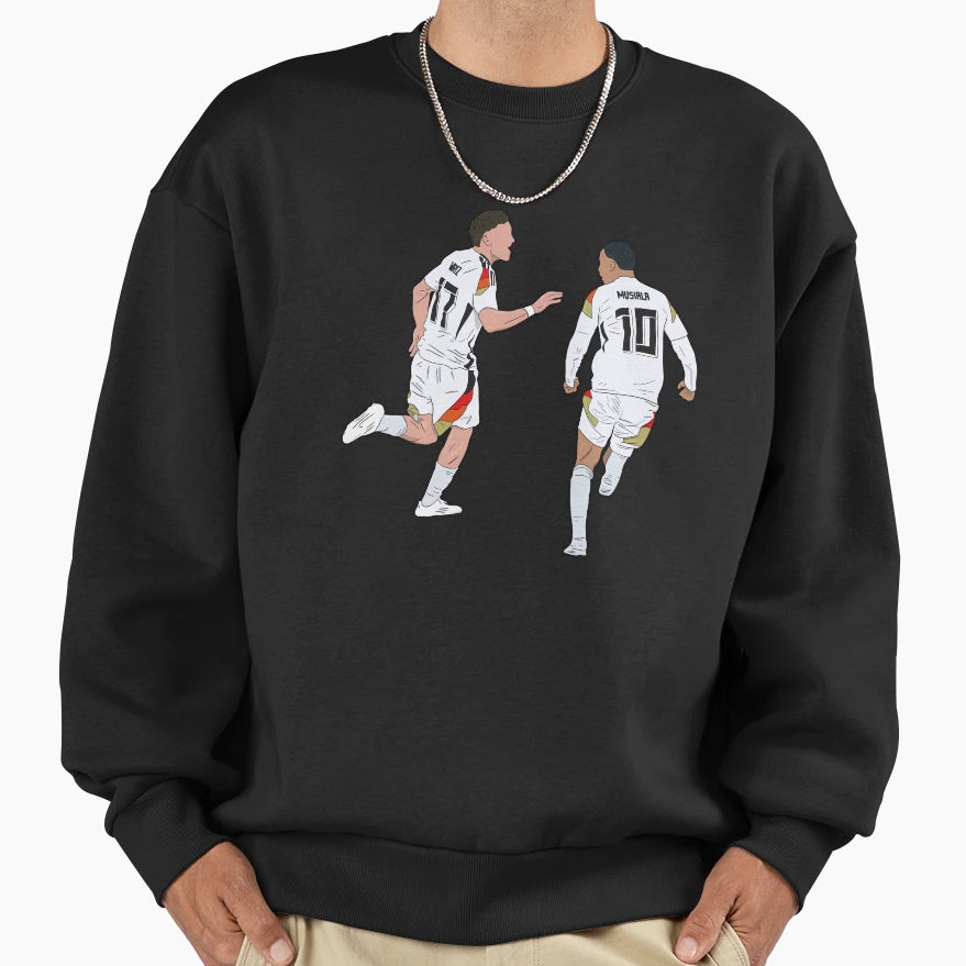 Florian Wirtz Jamal Musiala Sweatshirt - Minimalist Print for Adults - T-Shirt, Sweatshirt, Hoodie