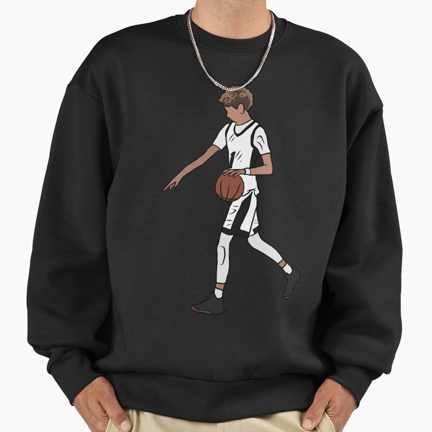 Lamelo Ball Shoots From Half Court Sweatshirt - Unique Graphic Men Women - T-Shirt, Sweatshirt, Hoodie