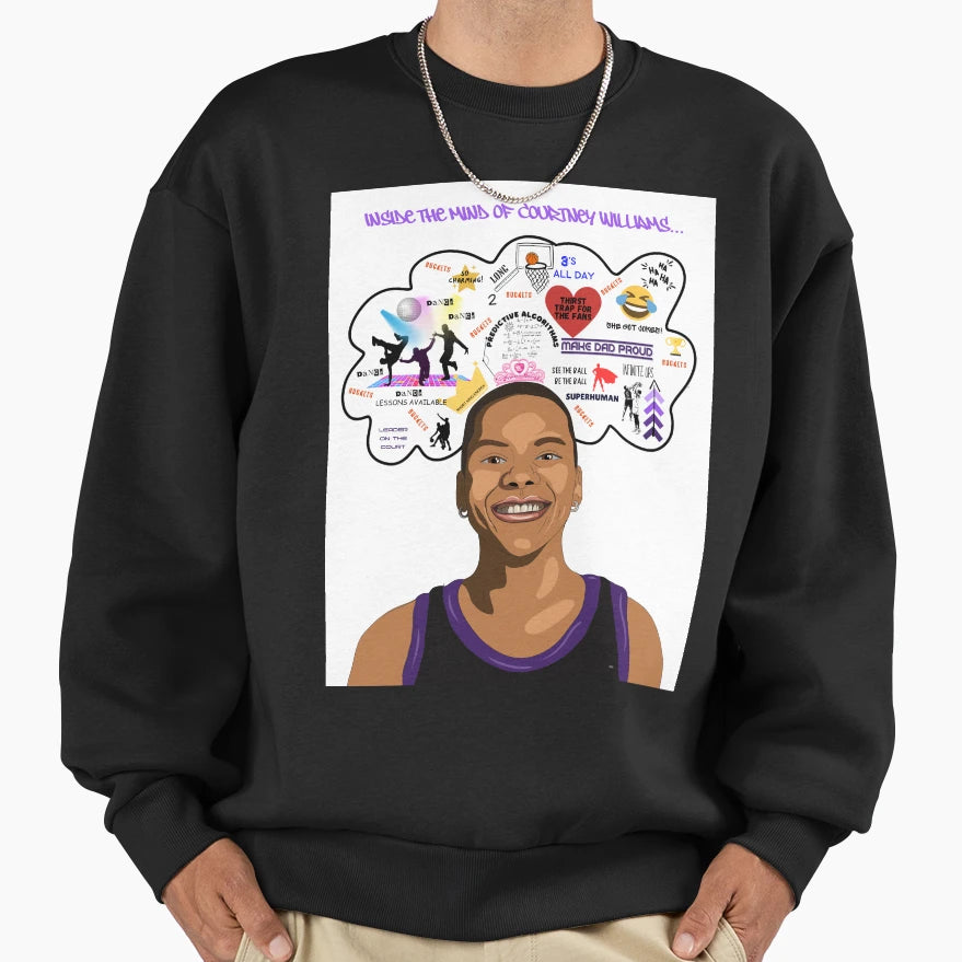 Inside Mind Courtney Williams Sweatshirt - Casual Everyday Wear Unisex - T-Shirt, Sweatshirt, Hoodie