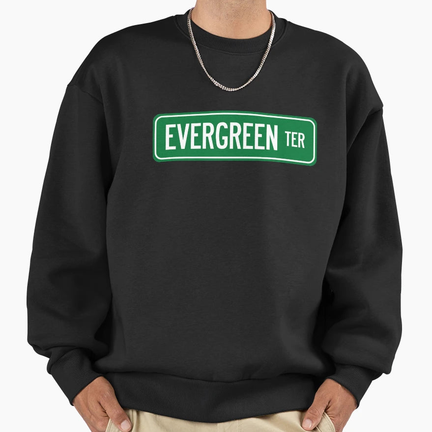 Evergreen Terrace Sweatshirt - Aesthetic Graphic for Adults - T-Shirt, Sweatshirt, Hoodie