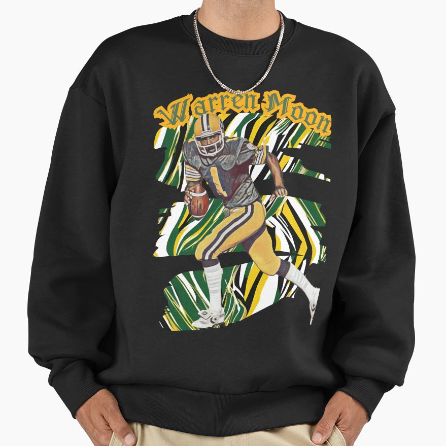 Warren Moon Iconic Football Art Sweatshirt - Streetwear Style for Adults - T-Shirt, Sweatshirt, Hoodie