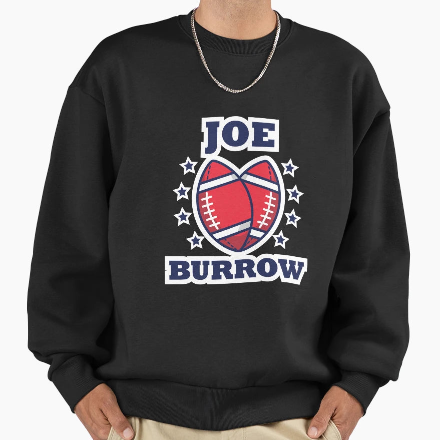 JB American Football Sports Love Sweatshirt - Minimalist Print Unisex - T-Shirt, Sweatshirt, Hoodie
