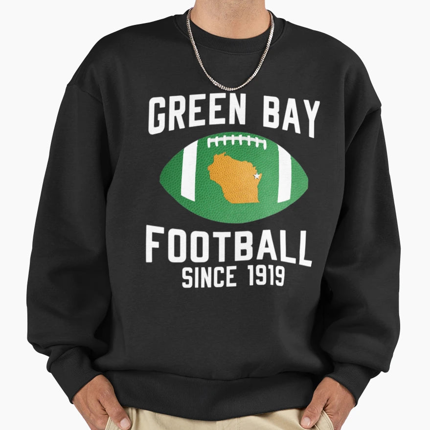 Art Green Bay Packers Sweatshirt - Minimalist Print for Adults - T-Shirt, Sweatshirt, Hoodie