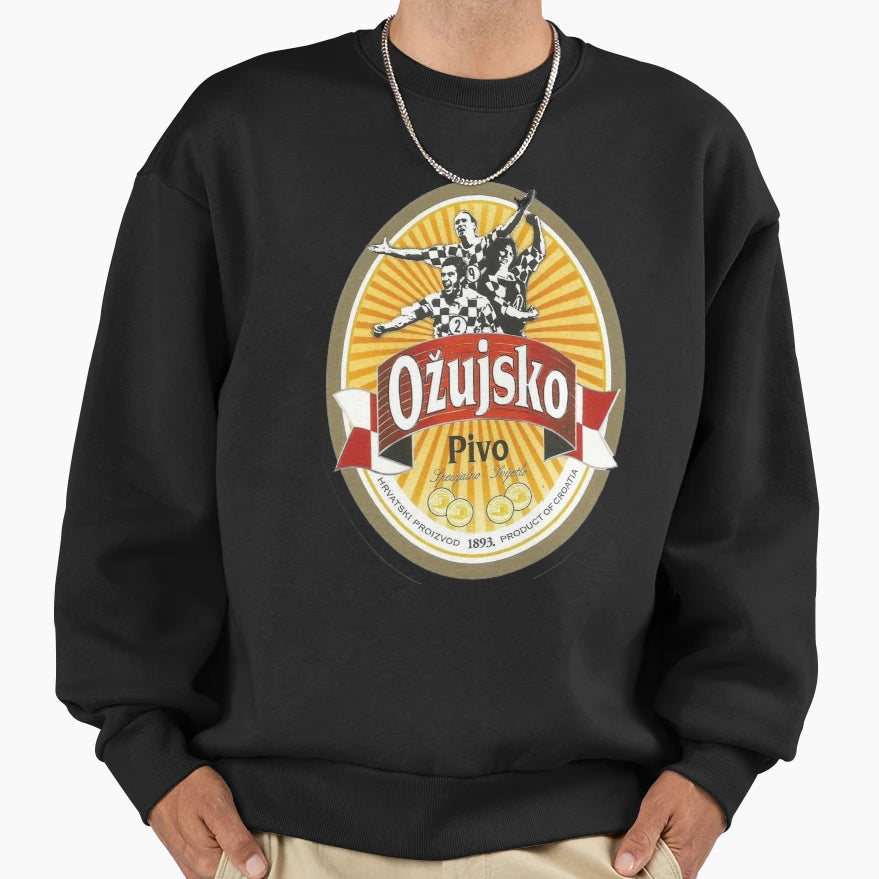 Ozujsko Pivo Croatia Active Sweatshirt - Fun Novelty Design for Adults - T-Shirt, Sweatshirt, Hoodie