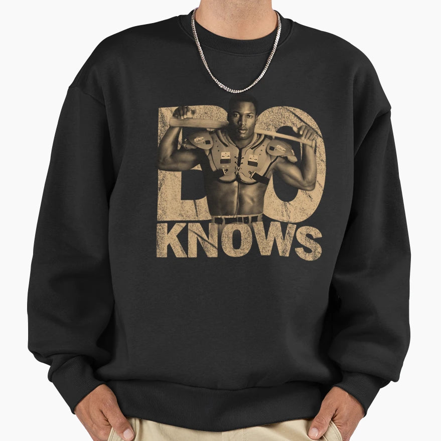 Bo Jackson Knows Sweatshirt - Streetwear Style for Adults - T-Shirt, Sweatshirt, Hoodie