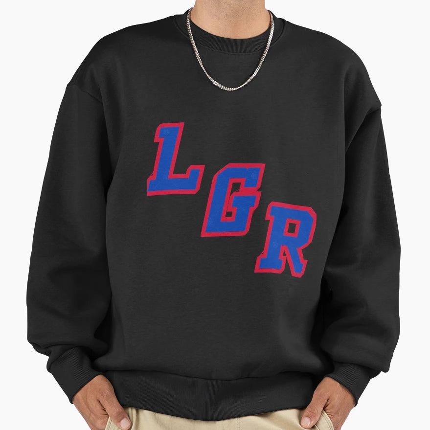 Lgr White Sweatshirt - Custom Art Print Men Women - T-Shirt, Sweatshirt, Hoodie
